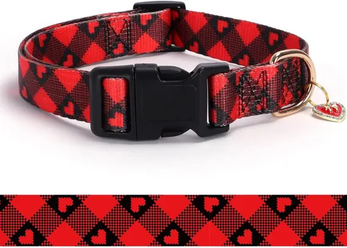 Miniatura 12 de Collar reflectante para perros con hebilla ajustable de nailon de seguridad para perros pequeños, medianos y grandes, azul M Azul-cielo