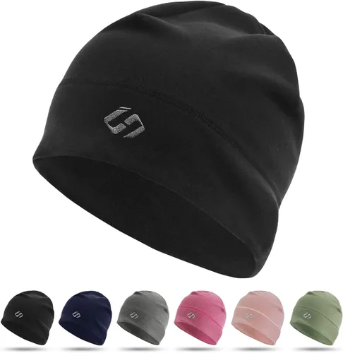 HASAGEI Gorro térmico para correr para hombre, gorra de calavera para correr, gorra de ciclismo debajo del casco, gorra deportiva, talla única