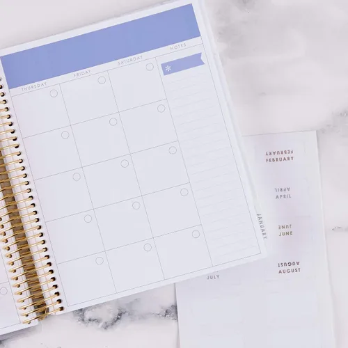 Miniatura 2 de Erin Condren Calcomanías metálicas mensuales con pestañas ideales para personalizar planificadores, organizadores, agendas y cuadernos. 2 hojas