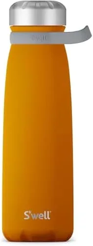 Miniatura 6 de S'well Viajero de acero inoxidable con asa, 40 onzas, Angel Food, recipientes aislados al vacío de triple capa que mantienen las bebidas frías