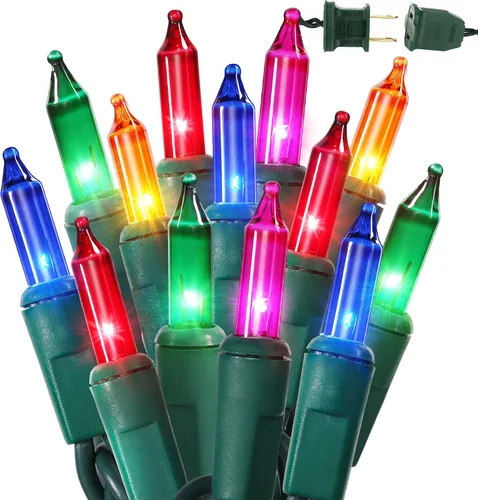 BrizLabs - 300 luces incandescentes de Navidad Varios colores