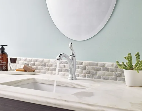 Miniatura 2 de Linden - Grifo de baño de un solo orificio con mango único Bronce veneciano