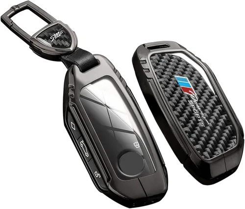 Miniatura 24 de Funda para llavero Honda con llavero, protección de aleación de zinc de fibra de carbono real compatible con 2022 2023 Accord Civic HR-V CR-V Pilot