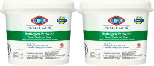 Miniatura 13 de Clorox Healthcare 30824 - Toallitas desinfectantes de peróxido de hidrógeno, recipiente de 95 unidades, 6 recipientes (30824)