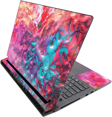 Miniatura 205 de MightySkins - Skin brillante con purpurina para Alienware M17 R3 (2020) y M17 R4 (2021) - Diversión de los años 90 Acabado duradero con purpurina