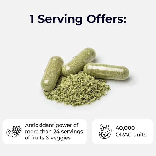 Miniatura 5 de Paradise Herbs, ORAC Energy, cápsulas de superalimentos, incluye más de 42 ingredientes orgánicos y de recolección silvestre, probióticos y enzimas