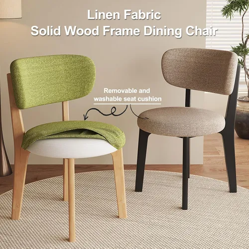 Miniatura 3 de Sillas de comedor de nogal, juego de sillones 2/4, juego de comedor moderno de mediados de siglo con patas de madera silla de comedor para cocina