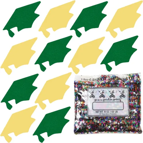 Miniatura 118 de Confetti Grad Cap Negro, Azul Marino Combo - 2 bolsas de media onza (1 oz)
