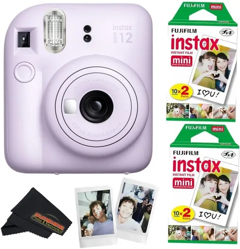 Miniatura 12 de Fujifilm Cámara Instax Mini 12 (Blossom Pink, con película extra (40 hojas))