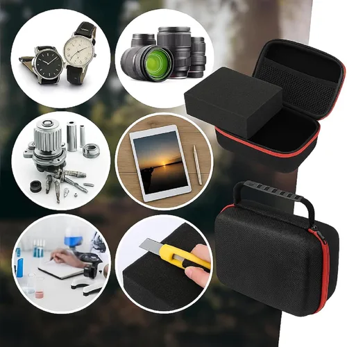 Miniatura 7 de Relaxweex Estuche rígido de EVA con espuma personalizable de 7.1 x 4.7 x 3.1 pulgadas, funda protectora de transporte de EVA a prueba de golpes
