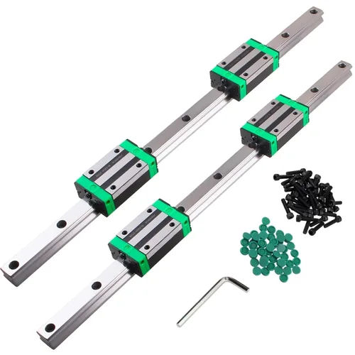Miniatura 8 de Kit de 2 rieles lineales HGR15-400MM con 4 bloques de rodamientos, 1 tornillo de bola SFU1204-400MM con tuerca de tornillo de bola deflector