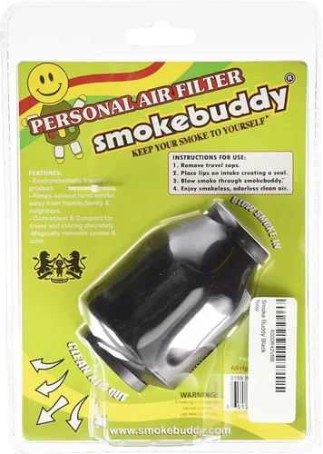 Miniatura 2 de Smoke Buddy Personal purificador de aire Filtro Limpiador Elimina el olor, Negro