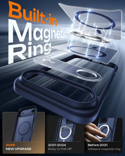 Miniatura 478 de TOCOL Funda para iPhone 11, compatible con Magsafe, protección completa de cámara, imanes integrados, protección contra caídas, funda translúcida