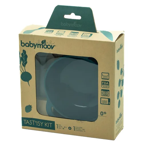 Miniatura 8 de Babymoov TAST'ISY - Juego de alimentación para bebés, cuenco de succión y cuchara de silicona no tóxica sin BPA (apto para microondas y lavavajillas)