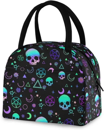 Miniatura 18 de Bolsa de almuerzo Axolotl para mujeres, hombres y niños, lonchera aislada reutilizable para oficina, trabajo, escuela, picnic, caminata Reusable