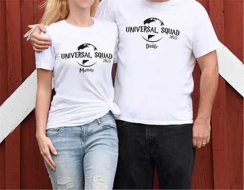 Miniatura 2 de SEC Apparel Parches universales de vinilo para planchar en las vacaciones familiares para camisetas, tela y ropa (vacaciones universales 1)