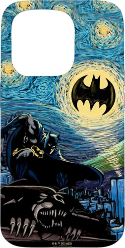 Miniatura 13 de Funda de pintura estilo noche estrellada de Batman para iPhone 13 DC Comics