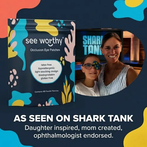 Miniatura 7 de Parches adhesivos para ojos para niños y adultos - Como se vio en Shark Tank - Parche ocular transpirable y cómodo para niños con ojo perezoso
