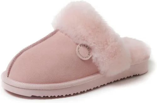 Miniatura 41 de Dearfoams Fireside Sydney Pantuflas anchas de piel de oveja para mujer, para interiores y exteriores