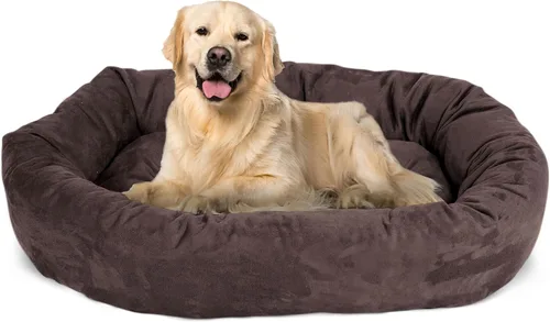 Miniatura 60 de Majestic Pet Cama para Perros Grandes Lavable de 40 Pulgadas, Mueble Ortopédico en Forma de Donut para Perros Grandes, Almohadilla y Alfombra de Gris