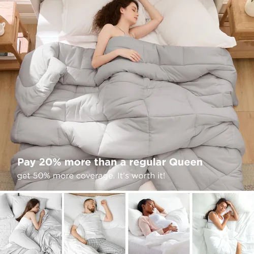 Miniatura 108 de Bedsure Relleno de edredón – Edredones acolchados tamaño individual XL, edredón para todas las estaciones, suave manta de ropa de cama alternativa
