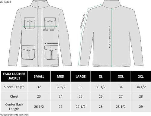 Miniatura 4 de Victory Outfitters - Chaqueta de piel sintética para hombre, color marrón