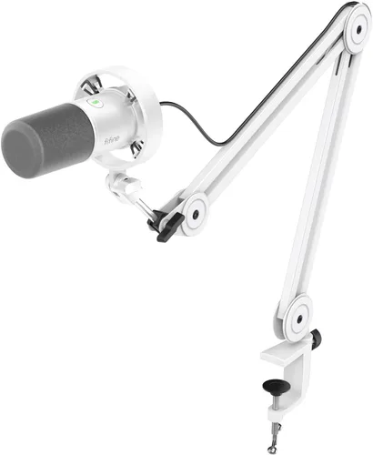 Miniatura 14 de FIFINE - Kit de micrófono de podcast K688, micrófono dinámico USB/XLR con brazo articulado para PC/mezclador XLR, micrófono para juegos con botón