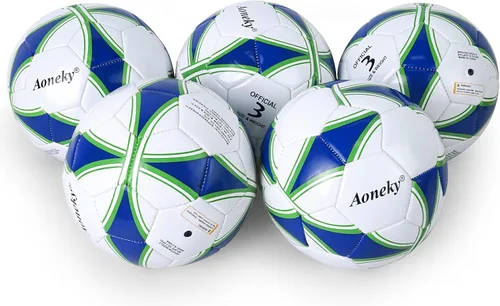 Miniatura 18 de Aoneky Balón de fútbol con bomba 1 paquete con 1 bomba - Blanco/Negro
