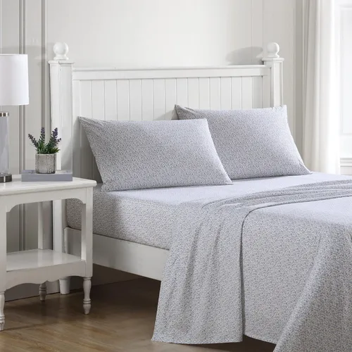 Miniatura 20 de Laura Ashley - Sábanas King, Juego de Ropa de Cama de Percal de Algodón, Ligero y Transpirable para el Hogar (Emogene Naranja Quemado, King)