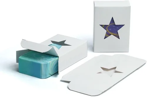 Miniatura 3 de Cajas de jabón para ventana de estrellas, embalaje reciclable de papel kraft para jabón hecho a mano, embalaje artesanal, cumpleaños, vacaciones