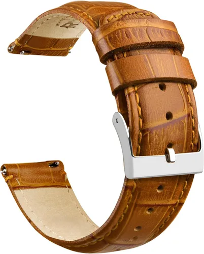 Ritche Correa de reloj de cuero de liberación rápida para Samsung Galaxy Watch 6 Band Classic 1.693 in 1.850 in 1.575 in 1.732 in 0.709 in, 0.787 in