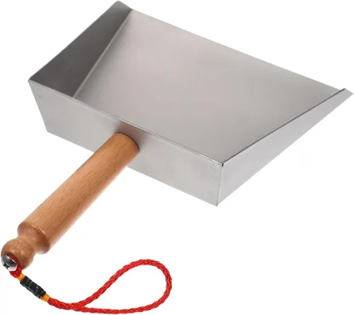 Miniatura 8 de Healeved Mini recogedor de acero inoxidable pequeño de metal para escritorio de cocina, limpieza de mesa de 8.66 x 5.51 x 1.57 pulgadas