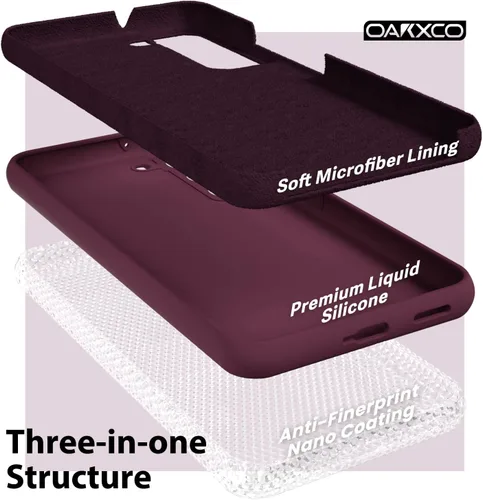 Miniatura 5 de Oakxco Funda para teléfono Samsung Galaxy S22 de silicona líquida, bonita funda delgada y delgada de goma suave de TPU para mujeres y niñas, diseño
