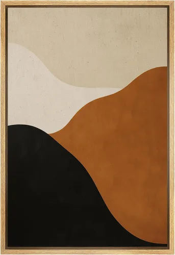 Miniatura 52 de SIGNFORD Lienzo enmarcado para pared, pinos sepia, bosques, bosques, naturaleza, ilustraciones de área silvestre, arte digital, arte moderno