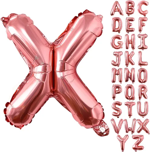Miniatura 16 de Lovoir Globos grandes de 40 pulgadas de oro rosa con letra C de gran tamaño, globo de helio de aluminio de Mylar para decoración de fiesta de Letra