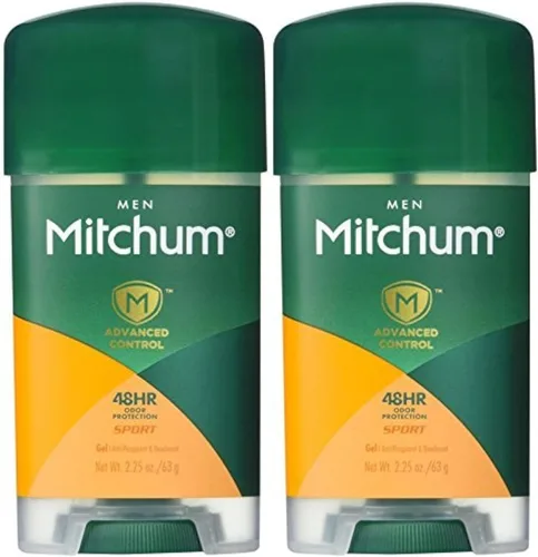 Mitchum Clear Gel Antitranspirante y Desodorante para Hombres, Super Sport - 2.25 oz - Paquete de 2