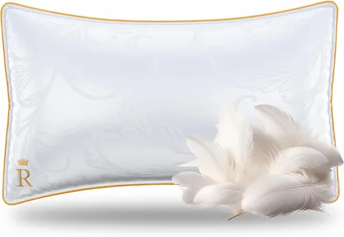 Miniatura 11 de Royal Therapy Juego de 2 almohadas de tamaño estándar (20 x 26 pulgadas), almohadas alternativas de plumón de ganso, almohada estándar ajustable