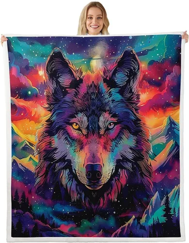 Miniatura 22 de Manfei Fish Throw Blanket Blue Camouflage American Flag Bed Blanket for Kids Boys Girls Room Decor, Fishing Theme Blanket for Couch Sofa, Soft and