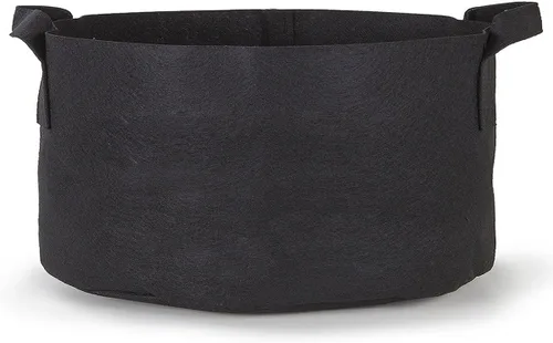 Miniatura 3 de 247Garden Paquete de 2 bolsas de cultivo de 200 galones/macetas de tela de aireación con asas (300 GSM, negro, 24A x 50D)
