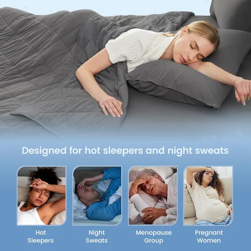 Miniatura 4 de Manta refrescante Cozy Bliss para personas que duermen calientes tamaño Queen, Q-Max 0.45 Confort refrescante, mantas frías para sudores nocturnos