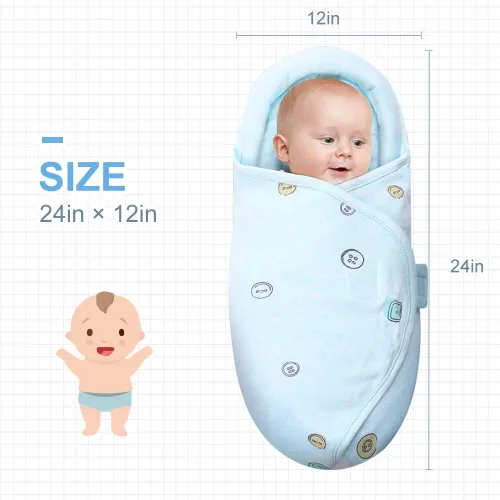 Miniatura 2 de Mantas Envolventes para Bebé de Algodón Suave Premium, Manta Envolvente Unisex para Recién Nacidos Niños y Niñas, Saco de Dormir Envolvente Vestible