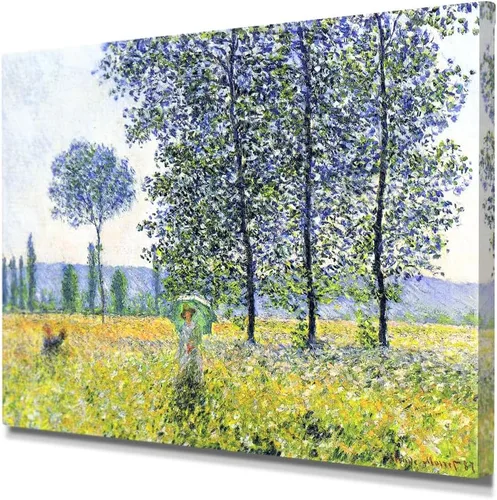 Miniatura 120 de IPIC - Reproducción artística de los lirios de agua de Claude Monet 1906, impresiones giclée coinciden con el marco dorado clásico, arte de pared