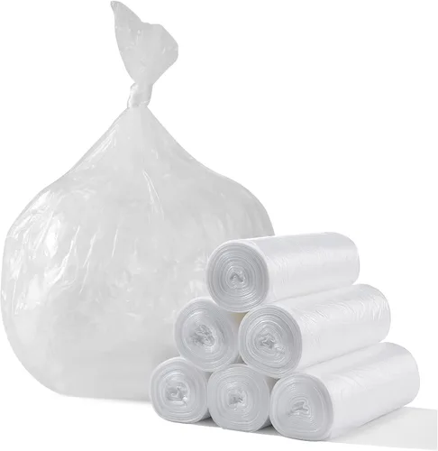 Miniatura 3 de TYPLASTICS - Bolsas transparentes para contenedores de basura de 45-48 galones - 109 x 122 cm - Bolsas de basura de alta densidad - Paquete de 200