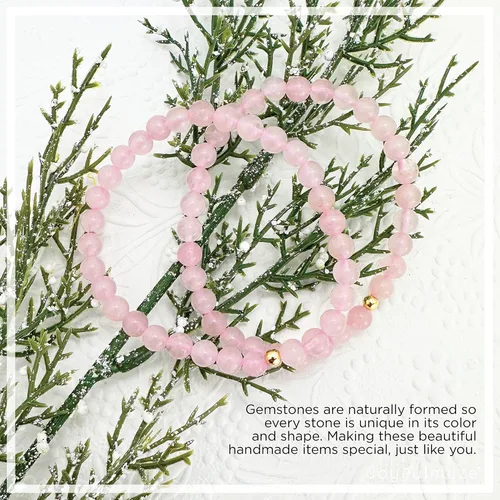 Miniatura 31 de Pulseras elásticas, piedras preciosas naturales, amatista, citrino, cuarzo rosa, cuarzo de cristal transparente, ojos de peridoto y teger, regalo