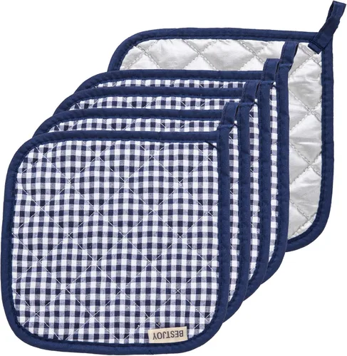 Miniatura 9 de 5 soportes para ollas para cocina, baches de algodón con gran resistencia al calor, almohadillas calientes, salvamanteles para cocinar y hornear