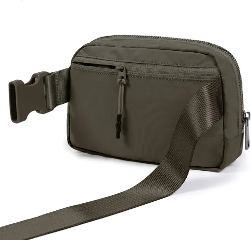 Miniatura 4 de ODODOS Minicangurera unisex con correa ajustable para entrenamiento, correr, viajar, senderismo, Marrón(Turkish coffee)