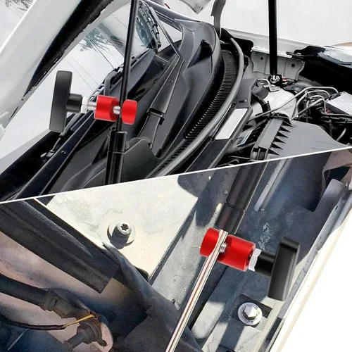 Miniatura 7 de 2 piezas de abrazadera de puntal de capucha - abrazaderas de elevación para automóviles, herramienta de brecha de bujía M14, pinza de bujía