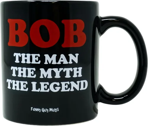 Miniatura 7 de Funny Guy Mugs Life Would Be So Boring Without BOB Taza de café de cerámica – 11 oz – Taza de café divertida ideal para mujeres y hombres – La vida