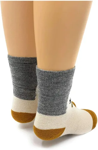 Miniatura 2 de WARRIOR ALPACA SOCKS - Calcetines de lana de alpaca para bebé, familia feliz, para adultos, adolescentes y niños