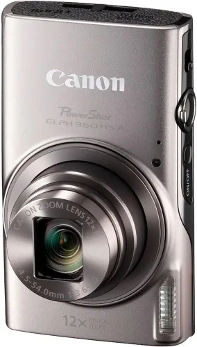 Miniatura 2 de Canon PowerShot ELPH 360 HS A Cámara Digital (Plata) Sensor CMOS de 20.2MP, Zoom Óptico 12x y Wi-Fi Integrado Cámara Compacta Punto y Dispara